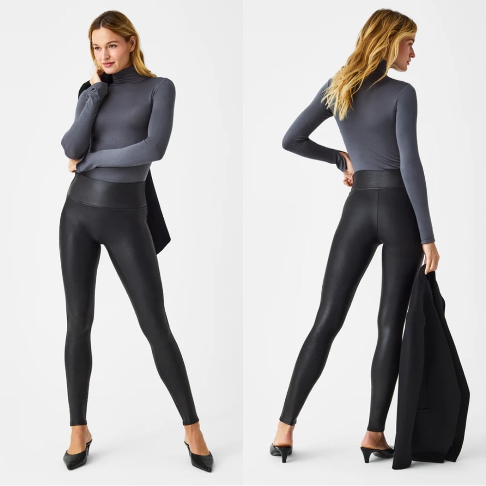 SPANX Faux leather leggings Medium